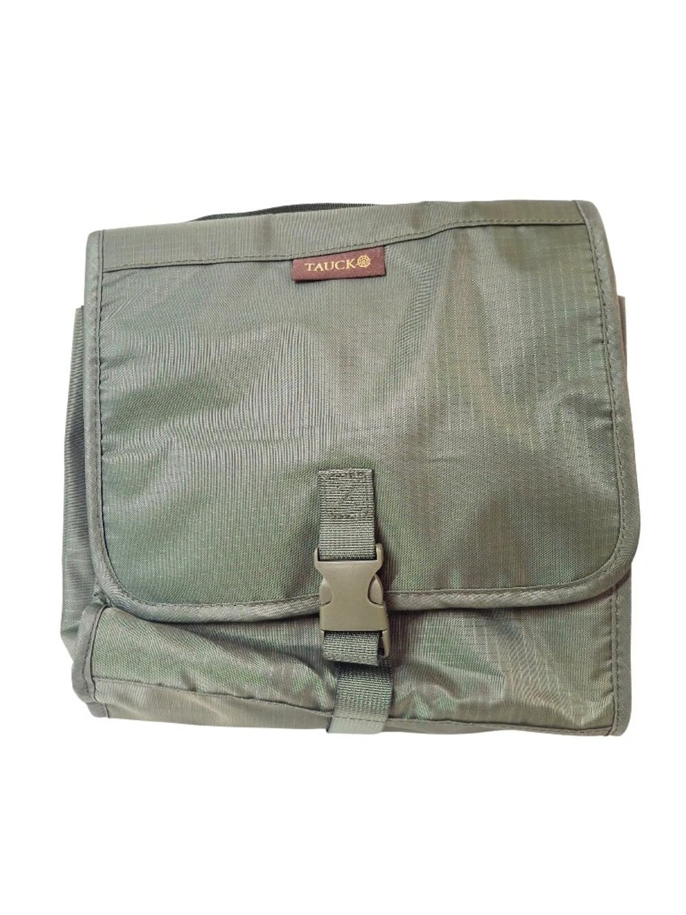 Tauck Green Travel Organizer Bag With Multiple Zipper Pockets & Mesh Compartment